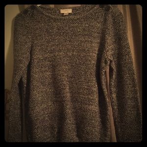 Gray and black glitter sweater